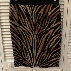 WHBM Animal Print Pencil Skirt